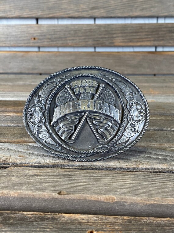 usa proud buckle, american belt buckle, proud to b