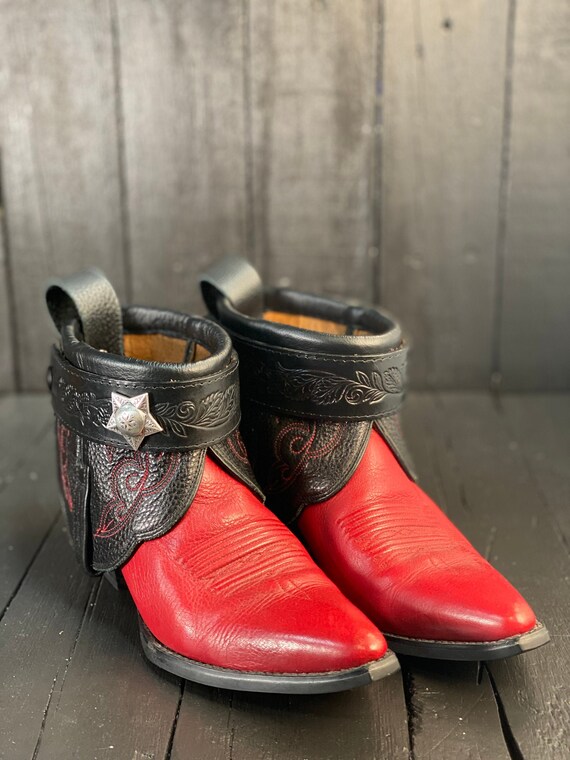 Size 7 Snip Toe Boots Red Western Boots 