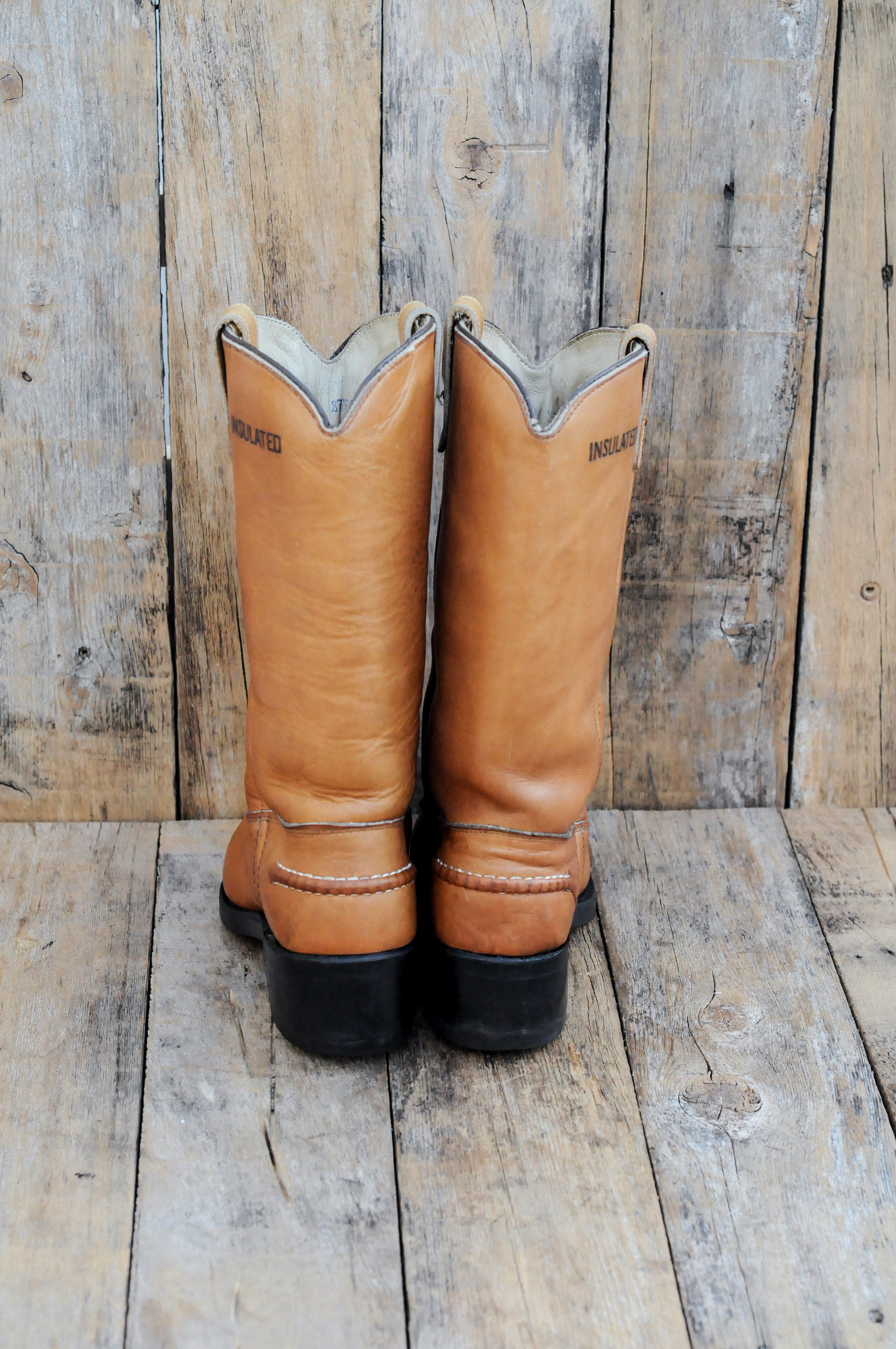 Us 6 Double H insulated leather Cowboy boots USA made in Etsy