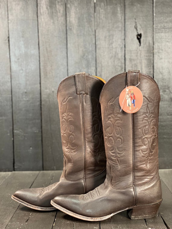 Womens Us 7, Nocona, Nocona boots, brown cowgirl … - image 4