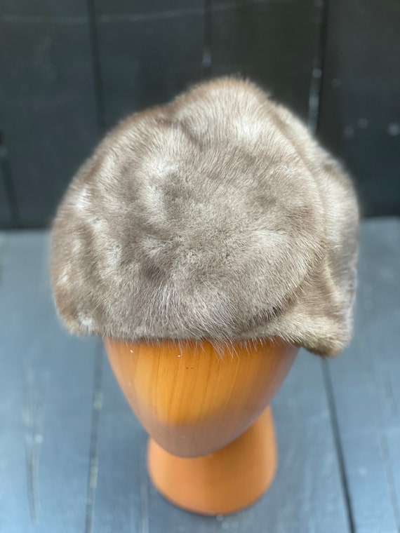 Size small, vintage fur hat, winter fur hat, real… - image 8