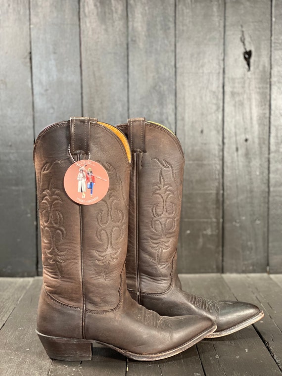 Womens Us 7, Nocona, Nocona boots, brown cowgirl … - image 2