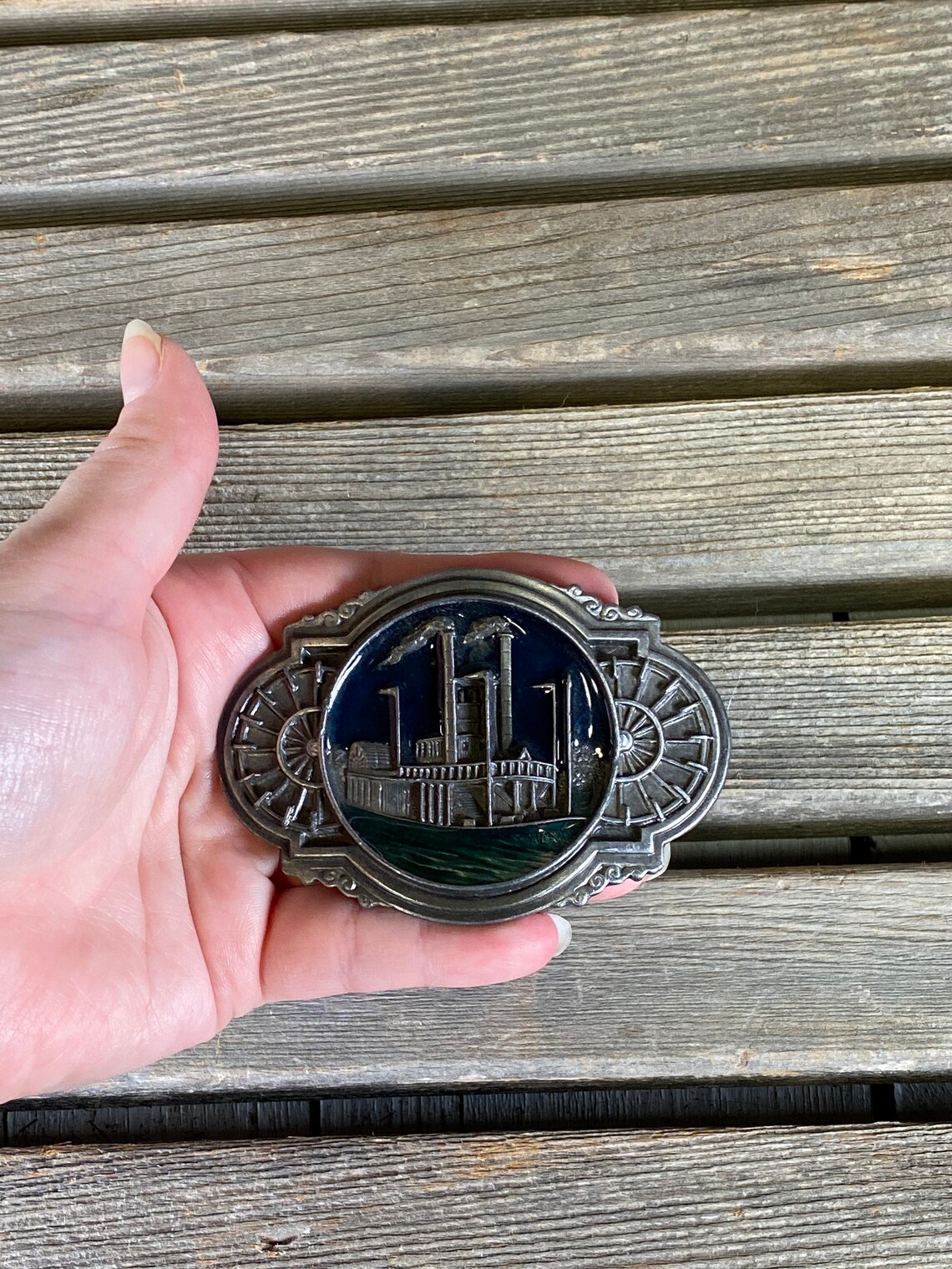 Riverboat belt buckle boat belt buckle river belt buckle Etsy