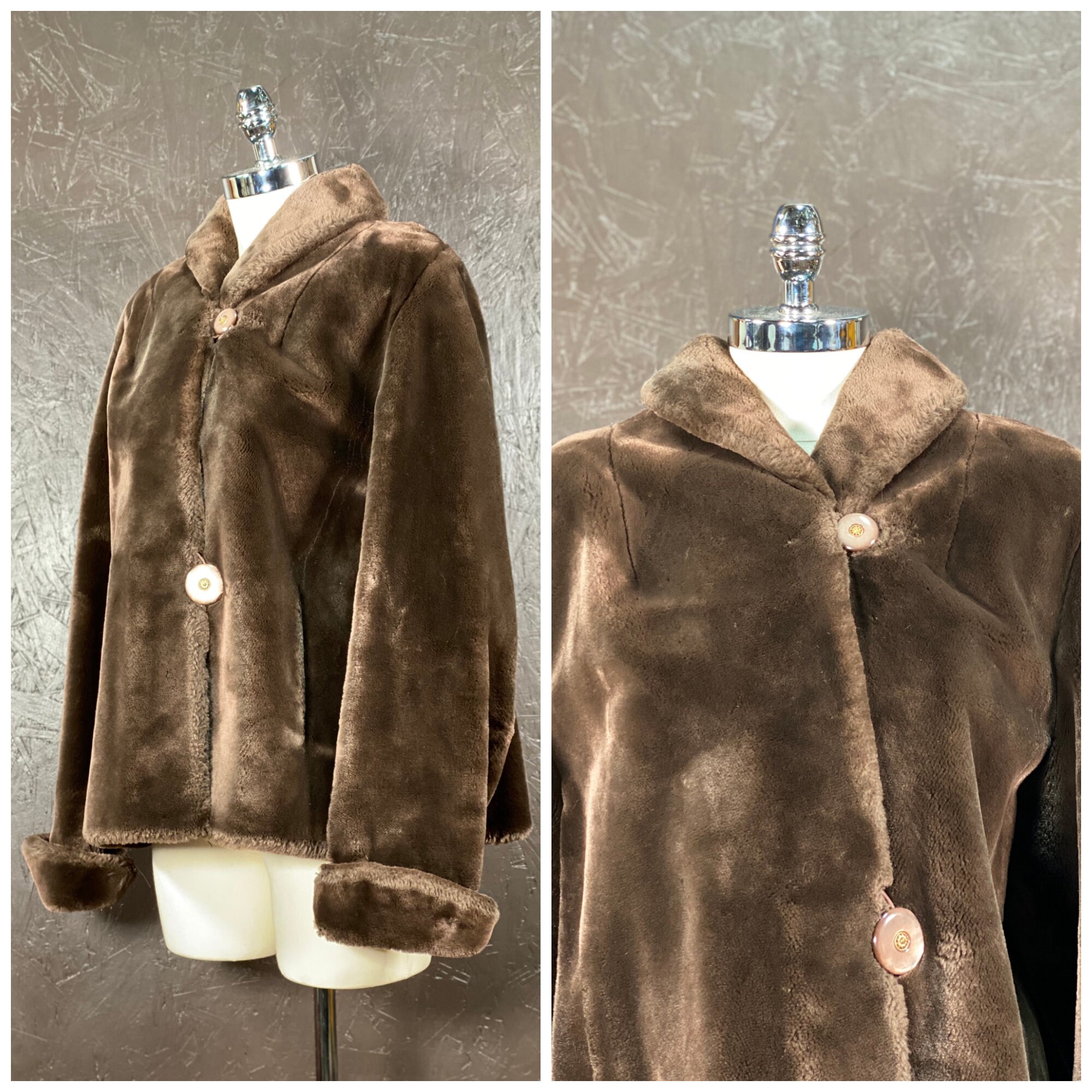 Faux Mouton Jacket - Etsy