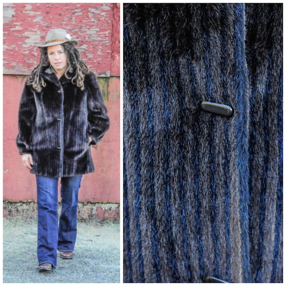large, vegan coat, vintage winter coat, boho coat,