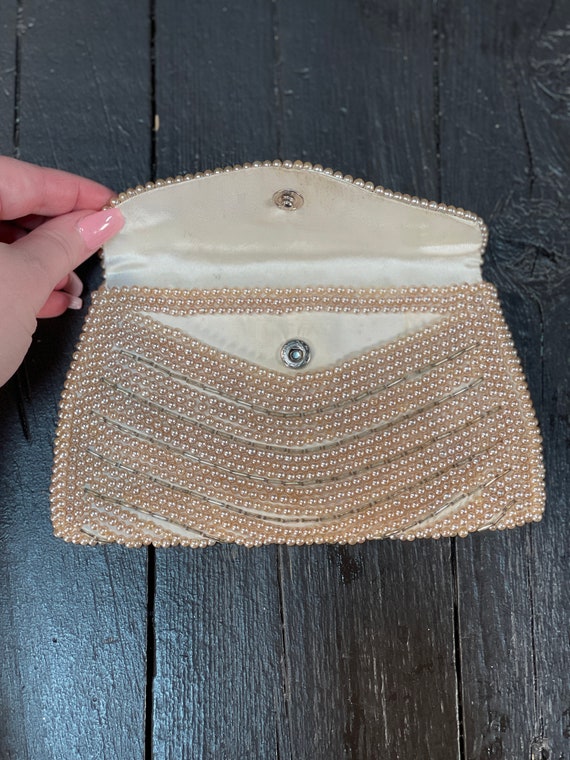 sparkly clutch, formal clutch, vintage beaded clu… - image 4