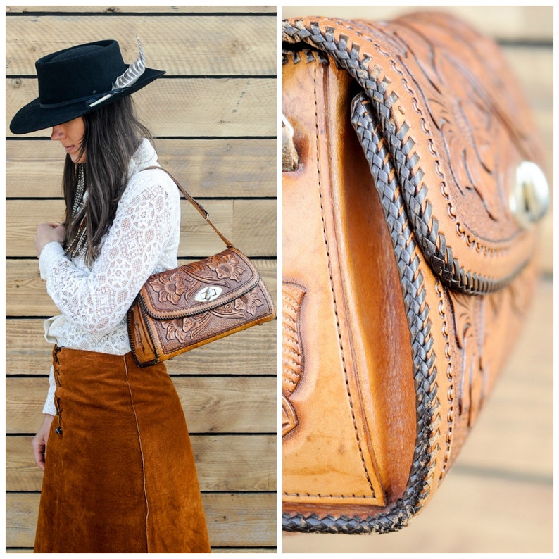 western style leather purses