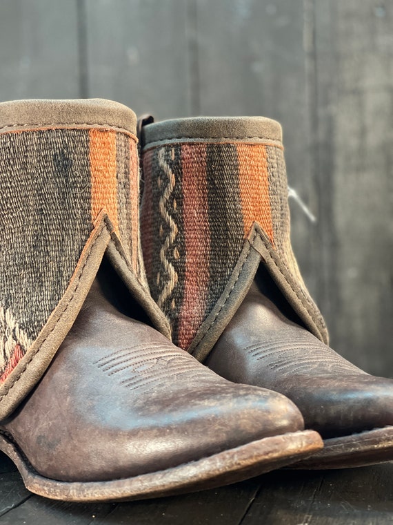 Womens Us 8 Western Ankle Boots Frye Ankle Boots Custom Cowgirl