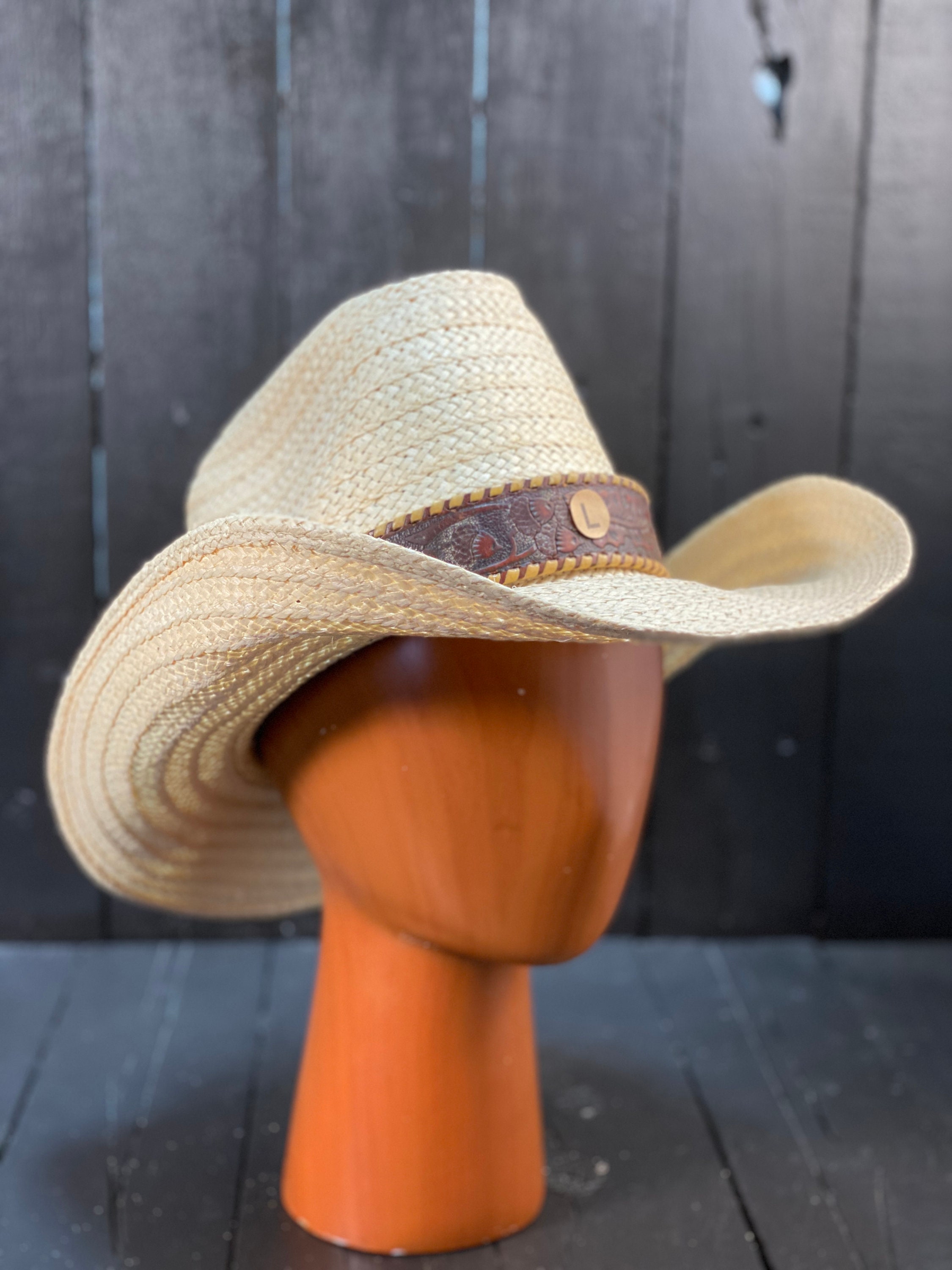 Large Straw Cowboy Hat Custom Straw Hat 
