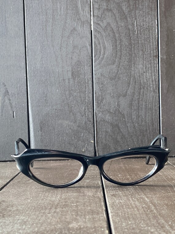 50s eyeglasses, 1950s glasses, black eyeglasses, … - image 2