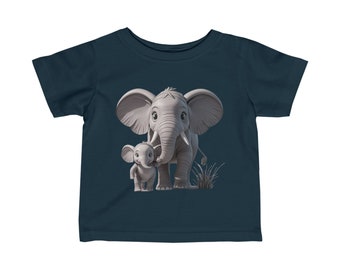 Süßes T-Shirt mit Elefantenmutter und ihrem Baby – süßes Geschenk