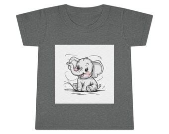 Toddler T-shirt - A Unique Baby Elephant Shirt For Your Unique Baby