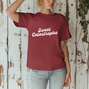 Sweet Catastrophe Graphic Tee Trendy Tee Lifestyle Tee Something Corporate Shirt Andrew McMahon Hurricane Music Lyric T-shirt Festival Shirt