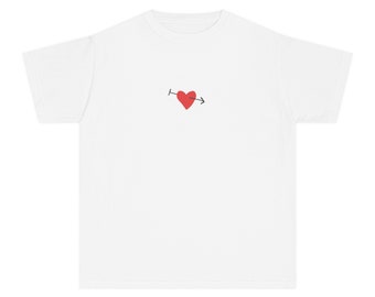 Retro Heart Youth T-shirts Grafische Heart Baby T-shirts