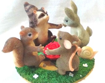 Vintage Charming Tails by Dean Griff Love Is In The Air Rabbits Retired