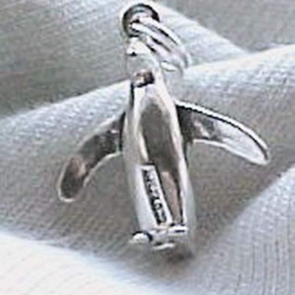 Fish & Water Animal Charms, Sterling Silver, Aquatic Sea Life, Swimmers -- Dolphins, Penguins, Salmon, Harbor Seal, Fish -- Your Choice