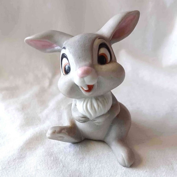Thumper Porcelain Figurine from Marks and Rosenfeld -- Vintage NEW, Rabbit Animated Character Children's Story Bambi Disney
