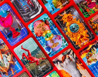 The Anthropologist Tarot · A new, modern collage style tarot deck w/ magnetic case + guidebook · Indie tarot deck by Michael Burk Studio