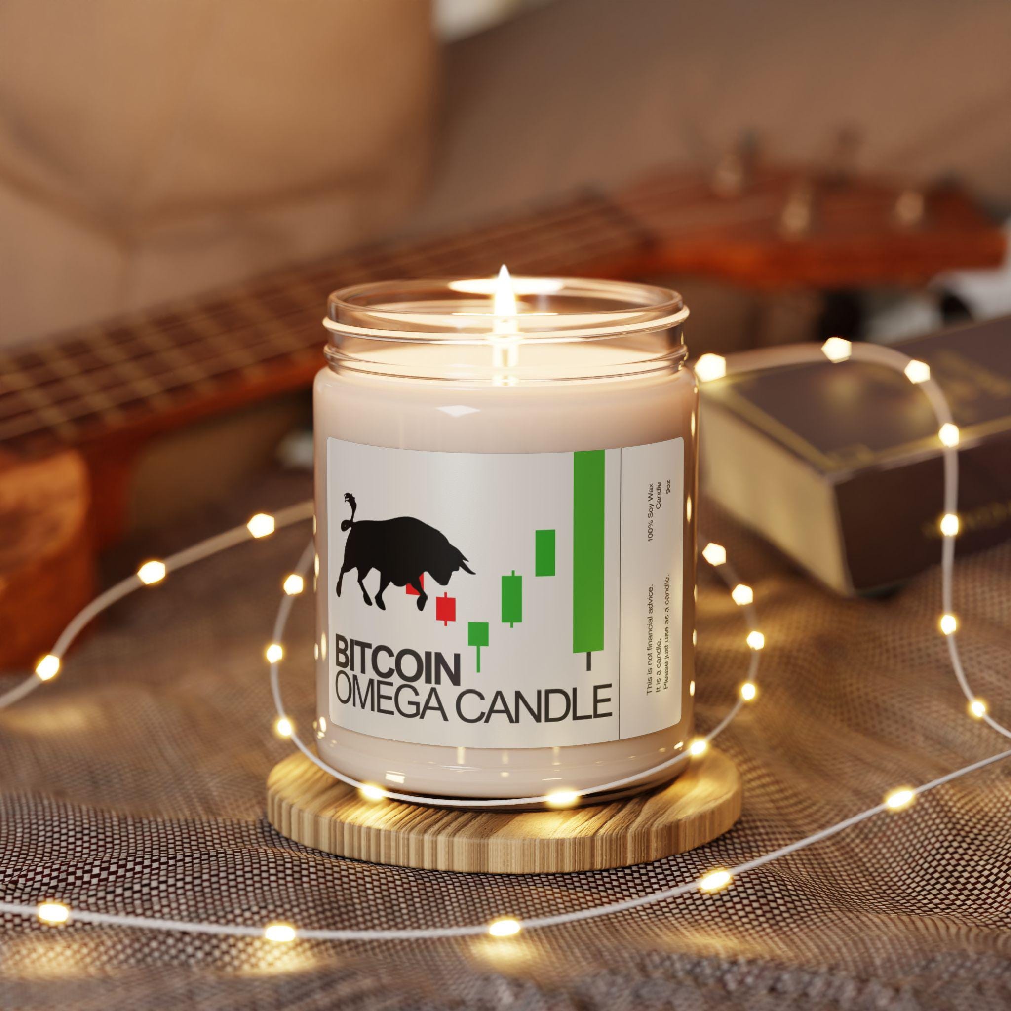 Bitcoin Omega Candle - Soy Wax Candle - BTC Accessory - Etsy UK