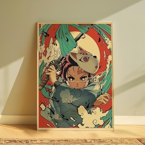 Demon Slayer Anime Movie Poster (2) | 1 Piece Set | Infinity Castle Movie Arc: Tanjiro, Zenitsu, Inosuke, Hashira | Aesthetic Wall Print