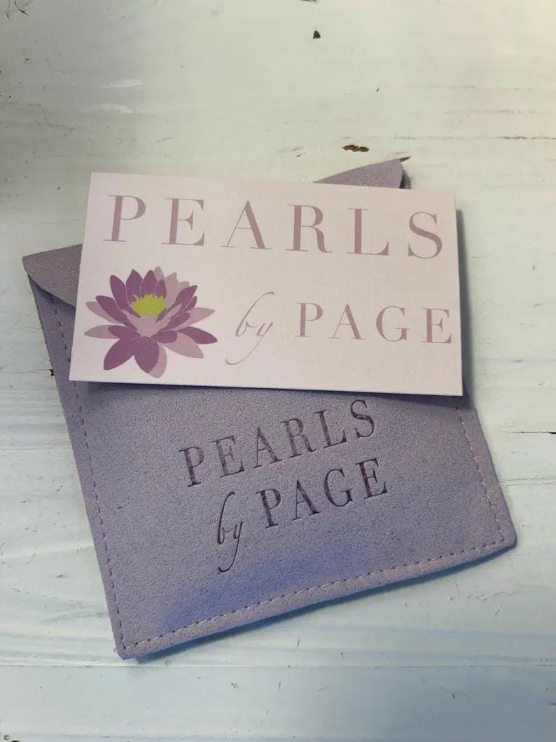 Gold Plated Fleur De Lis Pearl Necklace, Genuine Freshwater Pearl