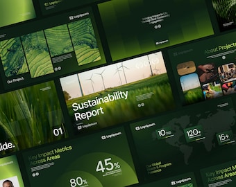 Sustainability Report Presentation – ESG Business Template