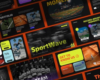 SportWave - Bold & Dynamic Presentation Template (Personal License)