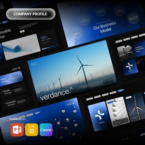 Verdance - Presentatiesjabloon voor een bedrijf in hernieuwbare energie – PowerPoint, Canva, Google Slides (30 dia's)