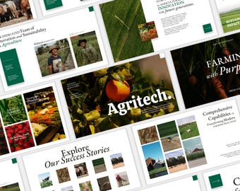 Agritech Farming - Classic and Modern Presentation Template (Personal License)