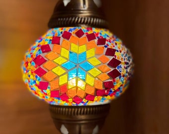 Turkish Mosaic Table Lamp | Authentic Moroccan Tiffany Style  Home Decor Lighting | The Best Gift | Handcrafted