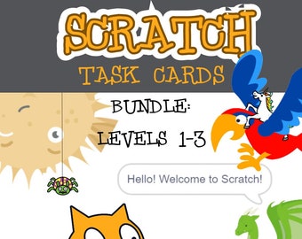 Scratch Task Cards Bundle: 3 levels
