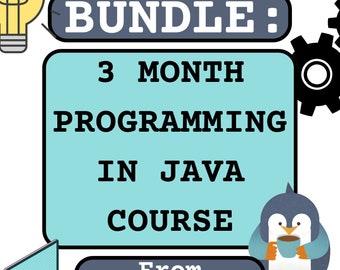 Programming in Java Lessons Bundle for Teachers: Hello World to Looping (3 months)