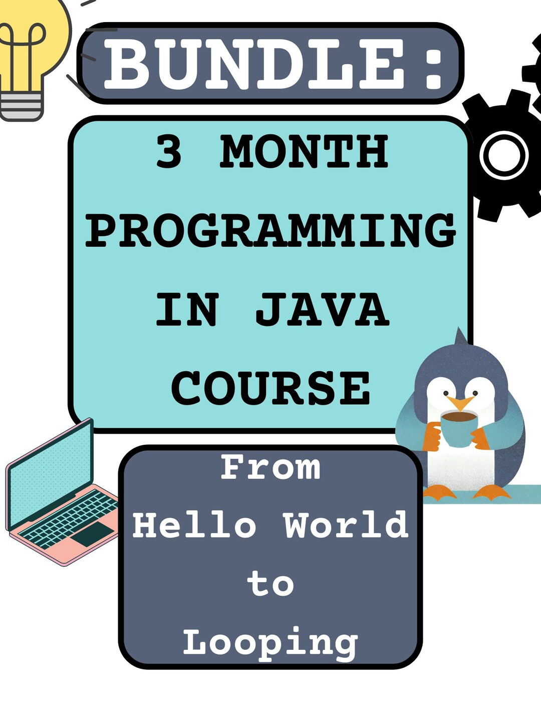 Programming in Java Lessons Bundle for Teachers: Hello World to Looping ...