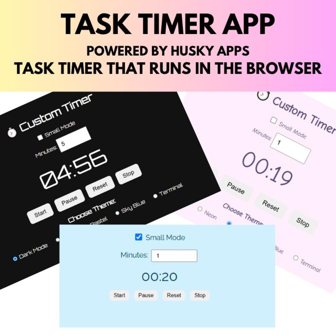 Digital Teacher Utility Tool- Animated Task Timer for Husky Apps - Etsy
