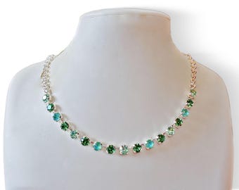 スワロフスキークリスタル 8 mm ファンシーストーン テニス