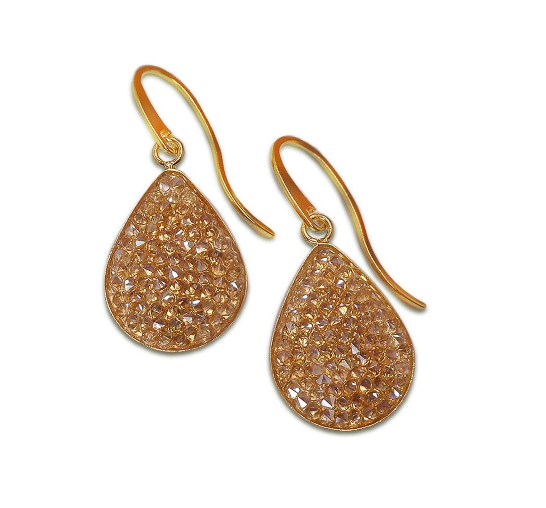 Swarovski Crystal Fine Crystal Rocks Drop Earrings Crystal Etsy