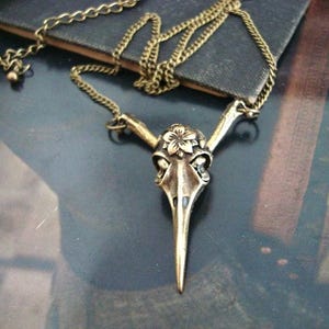 Humming Bird Boned Bird Skull Necklace, Freaky Unique Dark Shock Art Pendant, Exclusive to JewelryByTiki, Original Design, Hand Made