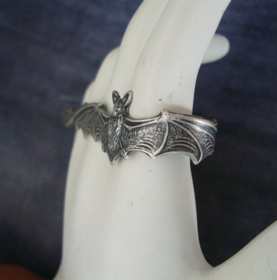 Gothic Vampire FULL HAND BAT Ring Heavy Sterling Silver Etsy