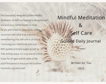 Guided Gratitude Journal: Mindful Prompts, Self-Care Reflections