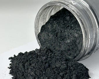 Black Pearl Mica Powder: Epoxy Resin, Soap, Candle Making (40g)