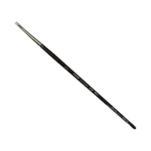 May include: A fine-tipped, black-handled paintbrush with silver ferrule and a light-colored bristle tip. The brush is labeled "DORCO FRANCE ART 110". Ideal for detailed art projects.
