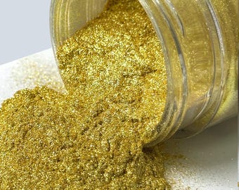 Gold Pearl Mica Powder: Shimmering Pigment for Epoxy Resin, Soap & Crafts (40g)