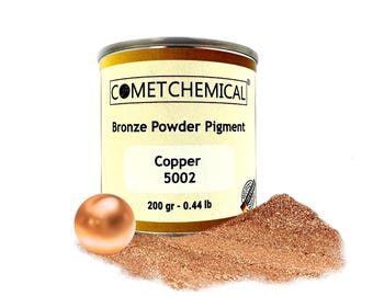 Bronze Powder Real Metal Pigment for Epoxy Resin, Picture Framing, Soap Making, DIY, Crafts, Art, Painting – Copper, 200g