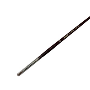 May include: A fine-tipped paint brush with a dark brown handle and a silver ferrule. The brush is labeled "pebeo FRANCE ART 110" and has a size "0" marking. The bristles are fine and appear to be made of natural fibers.