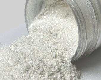 Pearl Mica Powder Pigment: Extra Bright White, Epoxy Resin, Soap & Candle Making (40g/1.4oz)
