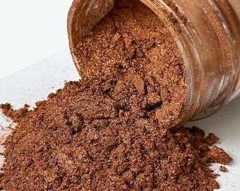 Dark Copper Pearl Mica Powder: Epoxy Resin, Soap, and Candle Coloring (40g)