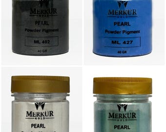 Pearl Mica Powder Set #2: Epoxy Resin, Soap & Candle Dye (4x40g Colors)