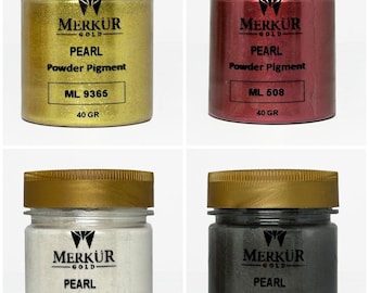 Pearl Mica Powder Set #6: Epoxy Resin, Soap & Candle Dye (4x40g Colors)
