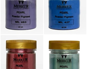 Pearl Mica Powder Set #5: Epoxy Resin, Soap & Candle Dye (4x40g Colors)