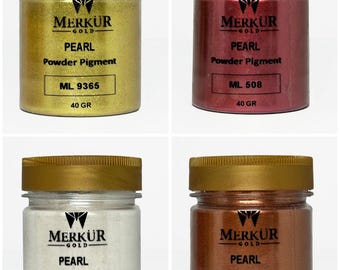 Pearl Mica Powder Set #4: Epoxy Resin, Soap & Candle Dye (4x40g Colors)